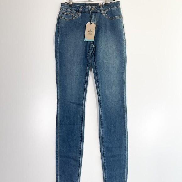 Prana‎ Sienna Skinny Jeans Womens Dark Wash Mid Rise Classic Denim Blue 6 TL NWT - Picture 2 of 12